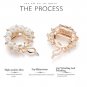 Wedding Bridal Dual Purpose Imitation Pearl Brooches Pin Flower Rhinestone Scarf Clip Crystal
