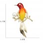 High Quality Colorful Enamel Boluoch Bird Brooch Pins for Women in 2 colors assorted