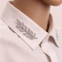 1 Pair Fashion Exquisite Leaf Leaves Brooches Pins For Women Man Large Brooch Pins Silver