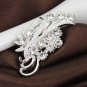 Women Sweater Accessories Delicate Crystal Flower Shaped Brooch Pin