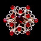 Factory Direct Sale Colored Crystal Small Cute Flower Design Brooch Pins for Women