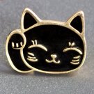 Cartoon Cute Pet Lucky Fortune Cat Metal Brooch Pins Button Pins Jeans Bag
