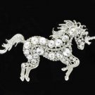 Women Jewelry Animal Brooches Clear Unicorn Horse Broach Brooch Pin