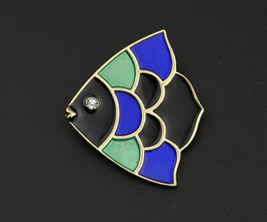 Big goldfish brooch pin han edition South female clothing accessories
