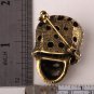 Skull sleleton brooch pin women girls biker bling jewelry gifts antique