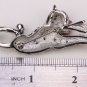 Tiger brooch pin antique silver color W crystal thanksgiving Xmas holiday jewelry gifts