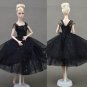 Doll Dresses Elegant Lady Black Little Dress Evening Dress Clothes for Barbie Dolls