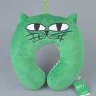 Green OK CAT U Shaped Pillow Neck Support for Car Airplane, Plush Travel Pillow Free Shipping