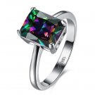 Charm Design Silver color Colored zircon Finger Ring Woman Fashion Jewelry