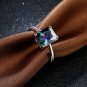 Charm Design Silver color Colored zircon Finger Ring Woman Fashion Jewelry