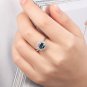 Silver color Flower Shape Finger Ring with Zircon Woman Fashion Jewelery Engagement