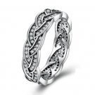Women AAA Zircon Wedding Ring / Engagement Ring Real 925 Sterling Silver Fine Jewelery