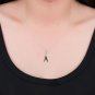 Silver Color Letter Pendant Necklace A Classic Fashion Woman Jewelry