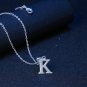 Silver Color Letter Pendant Necklace K Classic Fashion Woman Jewelry