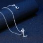 Silver Color Letter Pendant Necklace L Classic Fashion Woman Jewelry