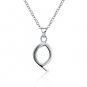 Silver Color Letter Pendant Necklace Q Classic Fashion Woman Jewelry