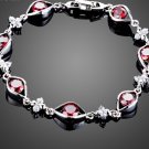 Vintage Charm Women Bracelet with 6pcs Red AAA Cubic Ziconia Eye Connected Bracelet for Women