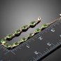 Rose Gold Color 11pcs Green Pear Shape Stellux Australian Crystal Tennis Chain Bracelets