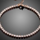 Fashion Jewelry Rose Gold Color with Full Clear Cubic Zirconia Bracelet for Women
