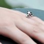 2017 Silver Color Cat Rings for Women Luxury Brand Ring Female Finger Rings Fashion Jewelry