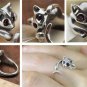 2017 Silver Color Cat Rings for Women Luxury Brand Ring Female Finger Rings Fashion Jewelry