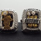 One Set 2 PCS 2012 2013 Miami Heat National Basketball Championship Ring James Name 10 size US