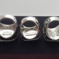 One Set 3 PCS 2006 2012 2013 Miami Heat National Bakstball Championship Ring 10 Size Wade Name