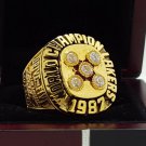 1987 Los Angeles Lakers National Basketball Championship Ring 7-15 Size Copper Engraved Inside