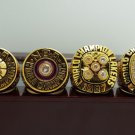 One Set 4 PCS 1980 1982 1987 1988 Los Angeles Lakers National Basketball Championship Ring