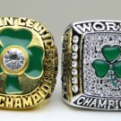 One set 2 PCS 1984 2008 Boston Celtics National Bakstball Championship Ring 10 Size