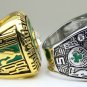 One set 2 PCS 1984 2008 Boston Celtics National Bakstball Championship Ring 10 Size