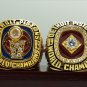 2 PCS 1989 1990 Detroit Pistons Basketball world championship ring 8-14S copper
