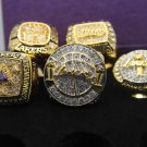 One Set 5 PCS 2000 2001 2002 2009 2010 Los Angeles Lakers Basketball Championship