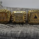 3PCS 2000 2001 2002 Los Angeles Lakers Basketball world championship ring 8-14S