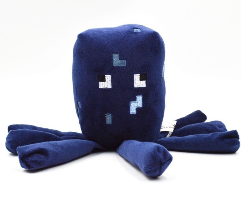 16cm Minecraft Squid Stuffed Plush Toys Blue Minecraft Cartoon Game ...