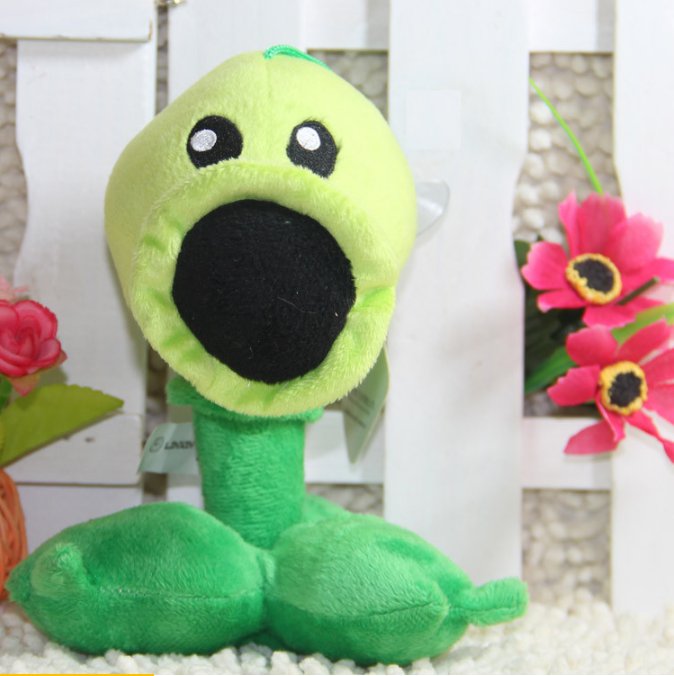 plants vs zombies fire peashooter plush