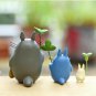 Blue Totoro With Leaf Mini Figure Toy Studio Ghibli
