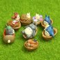 Walnut Blue Totoro Action Figure Toys Micro Landscape
