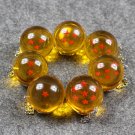 4cm 7pcs/lot Hot Anime Dragon Ball Z 7 Stars Crystal Balls PVC Figures Toys Keychain Pendant