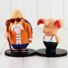 2pcs/lot Anime Dragon Ball Z Figure Toy Master Roshi Oolong Turtle Hermit Kamesennin