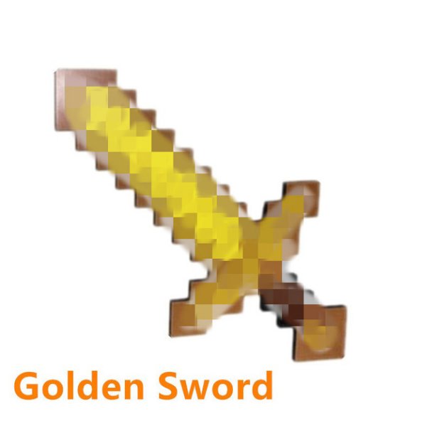 Minecraft Toys Foam Diamond Golden Sword EVA Toys