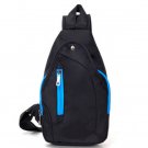 New Nylon Tranning Chest Bag Men Women Large Capacity Waterproof Outdoor Bags (Blue)