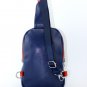 2017 Sport Chest leisure high quality leather bag chest pack Small Sport Bags (Small Blue)
