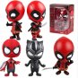 10cm Deadpool Figure Bobble-Head 1/10 scale painted Deadpool spider man Black Panther Doll (1)
