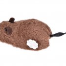 Wind Up Funny Running Mouse Rat Move Tail Cat Kitten Prank Toy Cute Playing Toys (Brown)