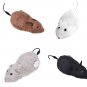 Wind Up Funny Running Mouse Rat Move Tail Cat Kitten Prank Toy Cute Playing Toys (White)