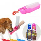 250ML Plastic Foldable Pet Dog Cat Travel Water Drinking Feeder Bottle Bowl