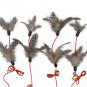 Pet cat toy Cute Design bird Feather Teaser Wand Plastic Toy for cats Feather Toys 1 Pcs