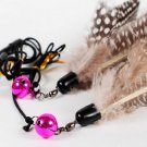 Cute Design Pets Cat Toy Bird Feather Teaser Wand Plastic Toys for Cats Color Multi Products