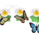 8 x 5.5cm 1 Pcs Electric Rotating Colorful Butterfly Funny Cat Toys Pet Seat ScratchToy